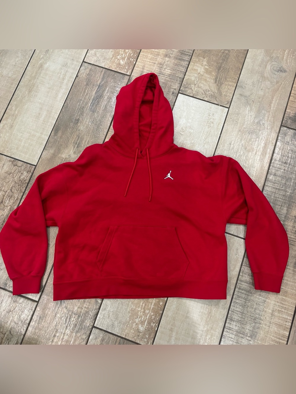 Nike Air red Jordan Loose Fit Essential Hoodie men’s size medium